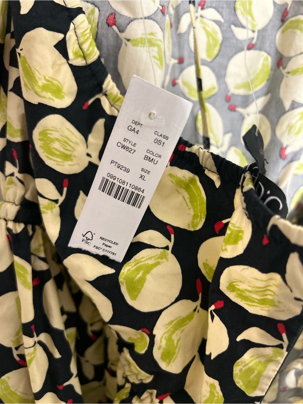 J.Crew Lemon Print Halter Dress XL NWT Adjustable Waist Cotton - Picture 11 of 11